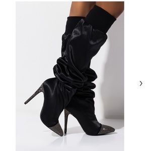 Azaela Wang Better Watch Out Knee Diamond heel